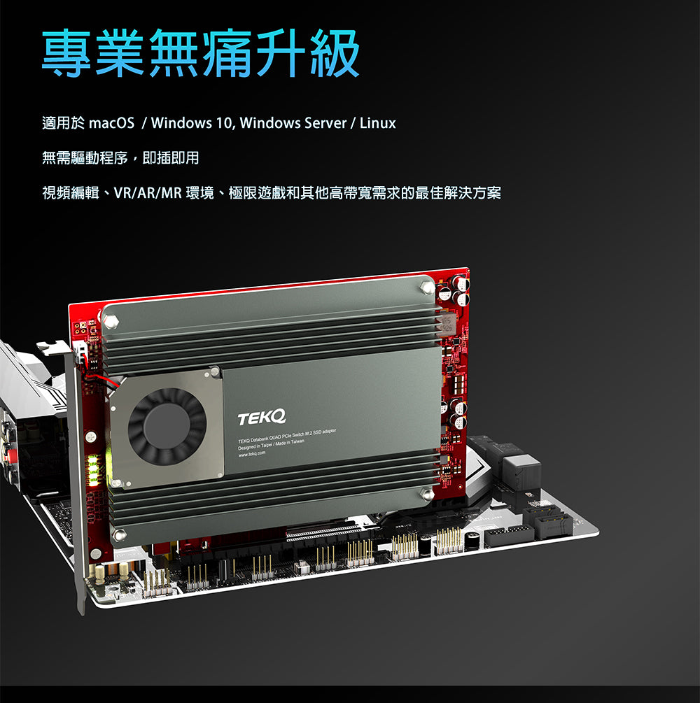 Databank QUAD M.2 SSD PCIe Expansion Card