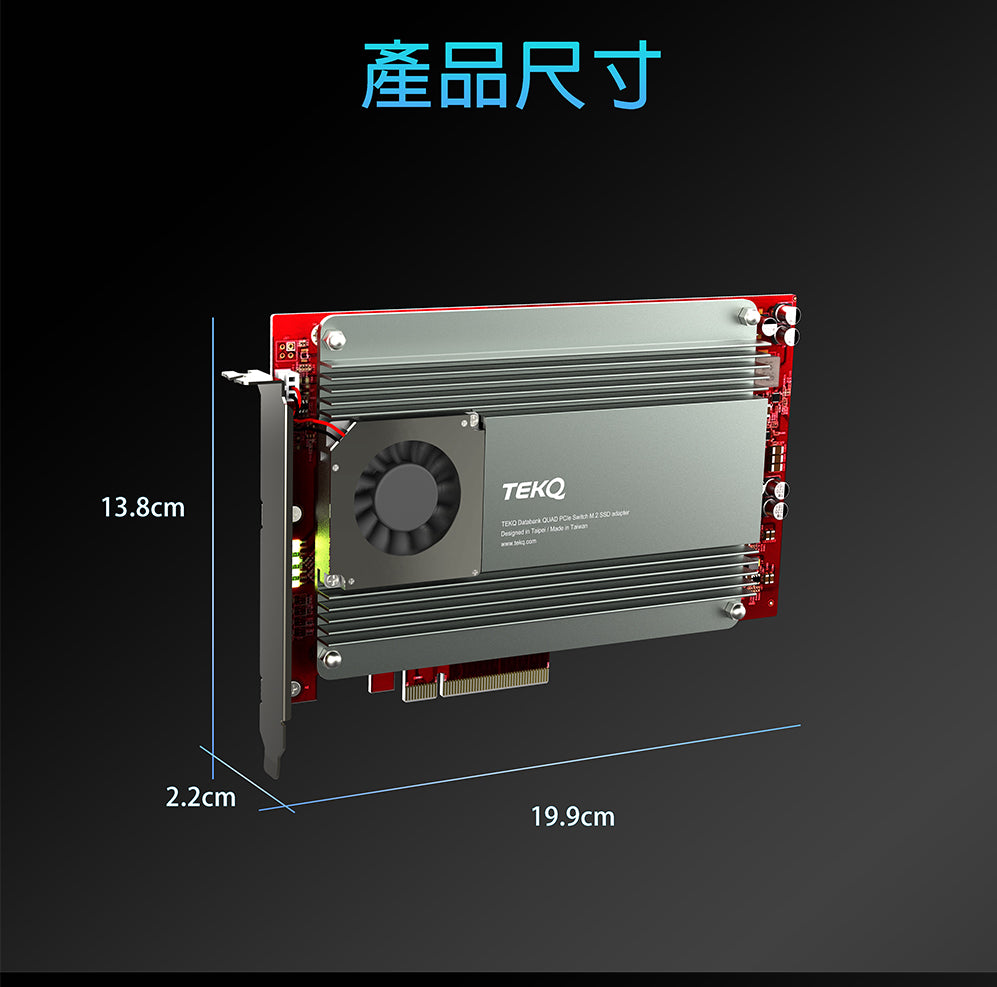 Databank QUAD M.2 SSD PCIe Expansion Card